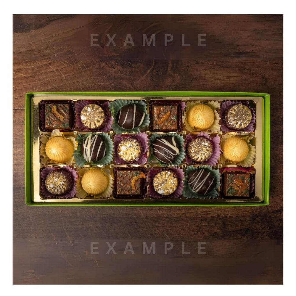 
                  
                    Sweet C's Example box of 18 assorted Chocolates
                  
                