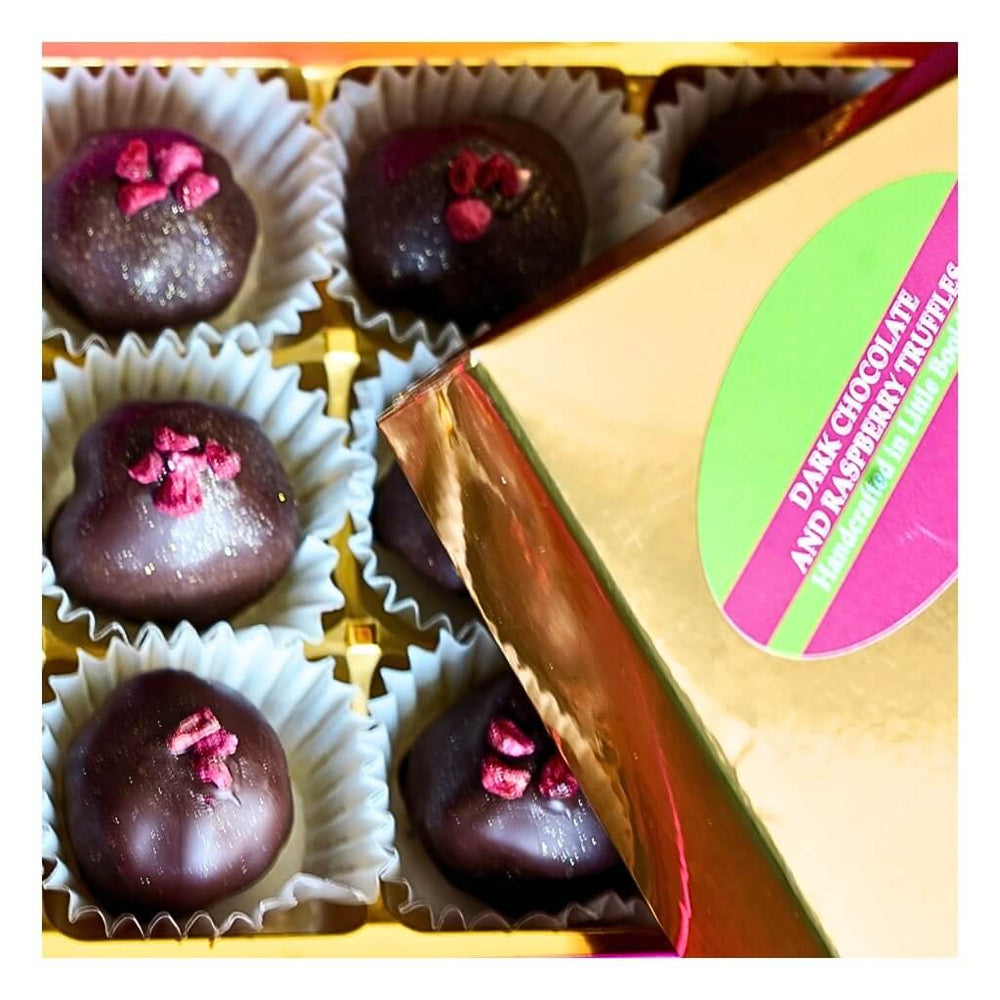 Sweet C's Dark Chocolate & Raspberry Truffles