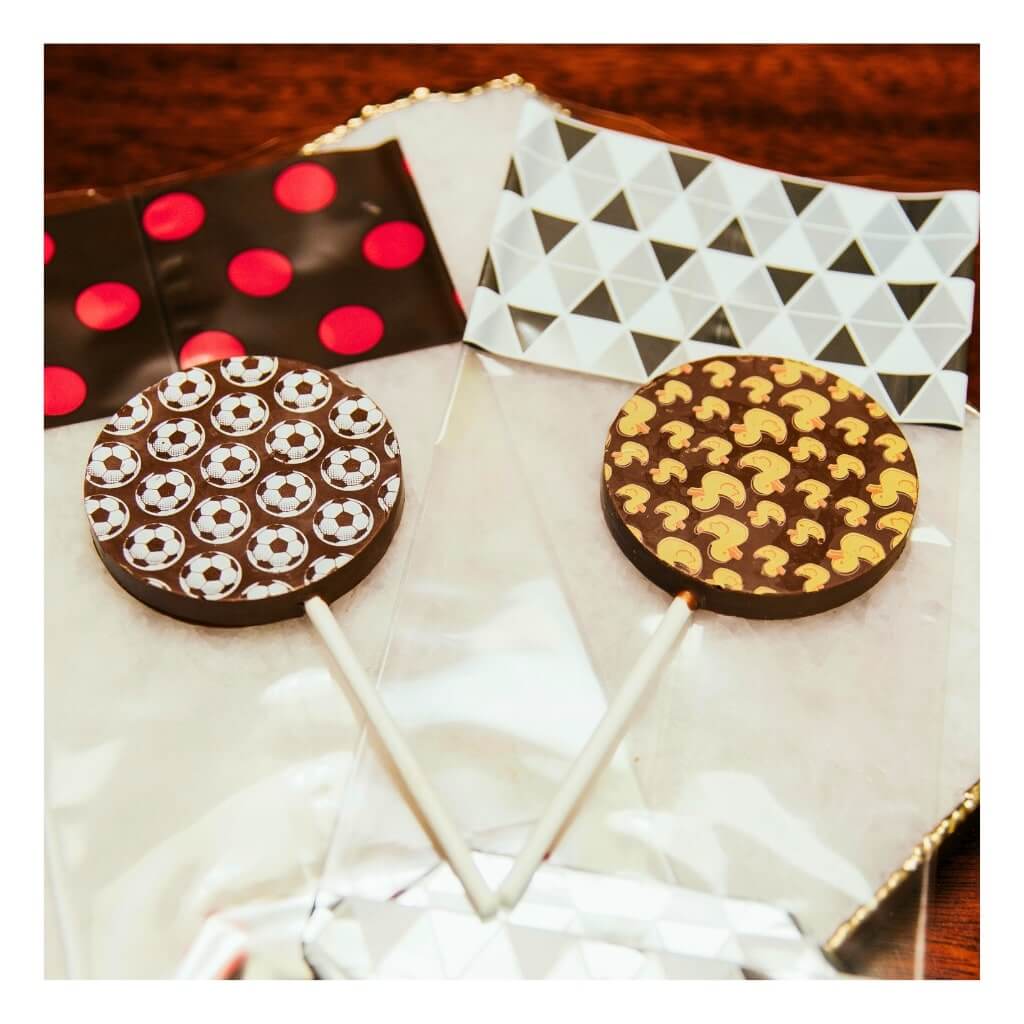 Two of Sweet C's Milk Chocolate Lollies